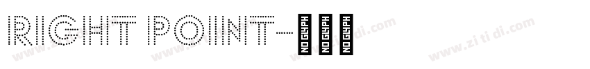 right point字体转换